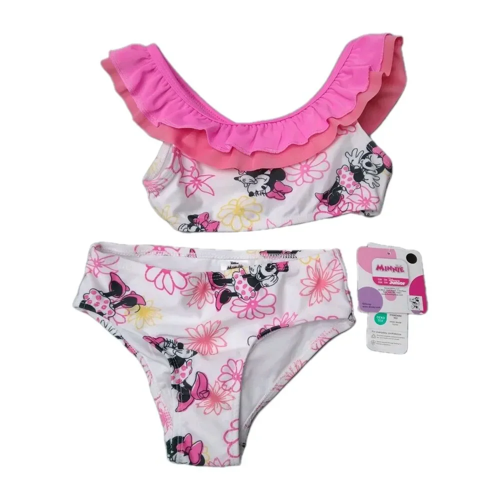 Disney Junior Minnie Mouse Toddler Girls Bikini Swimsuit Size 4T